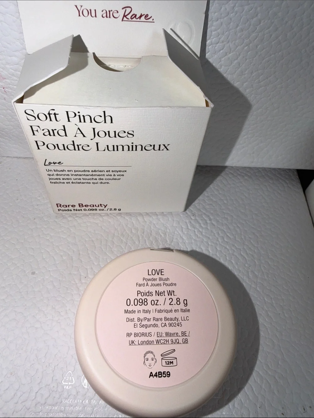 Rare Beauty Soft Pinch Poudre Lumineux Blush — Love (Pink)